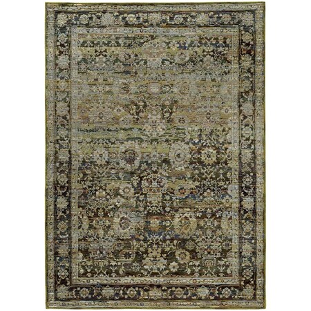 Oriental Weavers 3 Ft. 3 In. X 5 Ft. 2 In. Andorra Casual Area Rug, Green A7125C117170ST